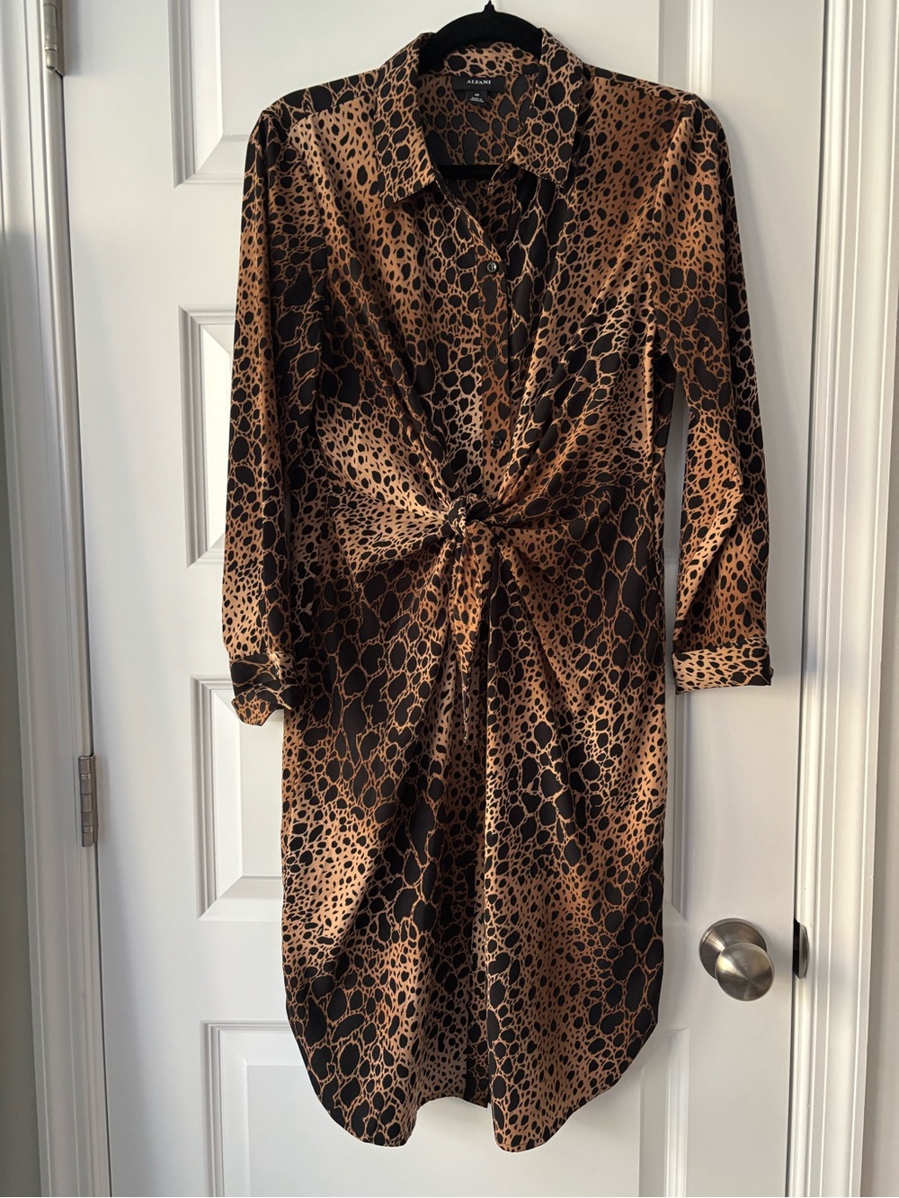 Alfani Animal Print Twist-Front Dress - 8P